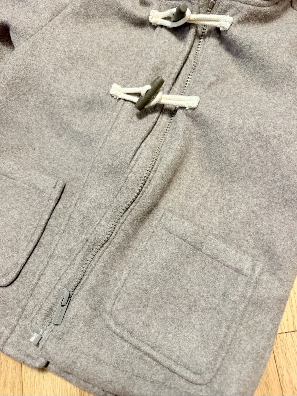 Old Navy Kids' Hooded Pea Coat in Taupe